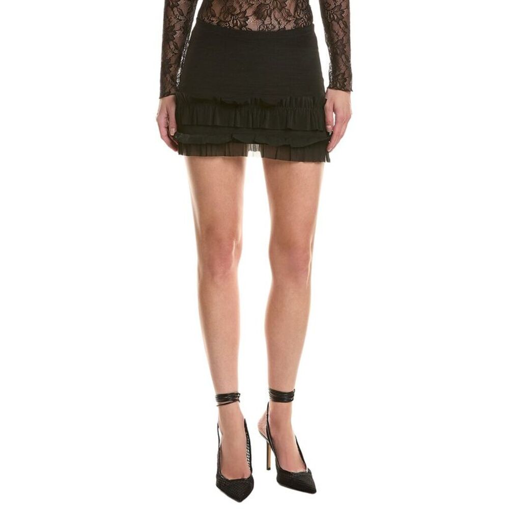 Ow Collection Womens  Claire Mini Skirt, Black